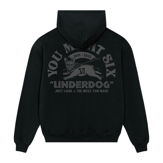Underdog Black Zip Up Hoodie