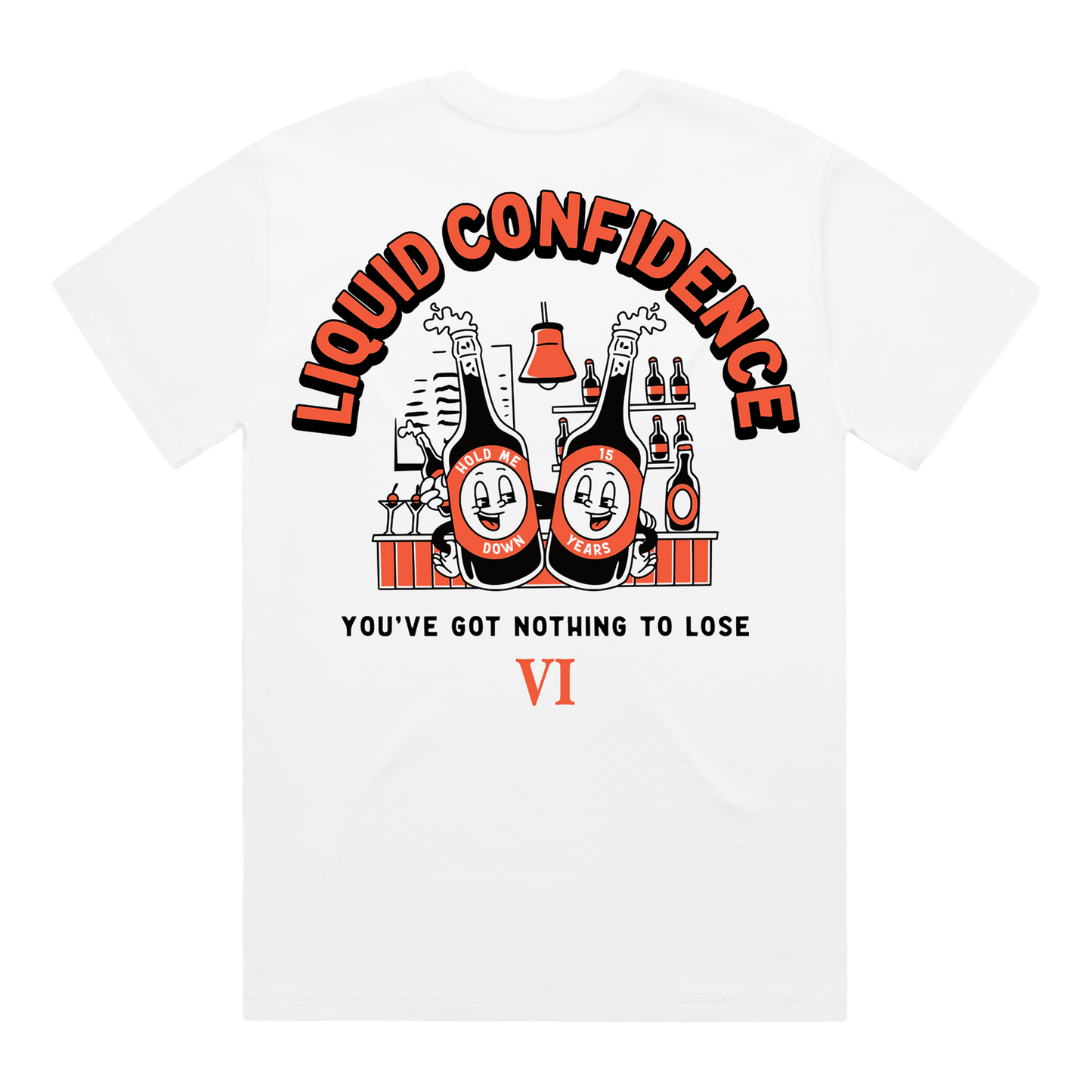 Liquid Confidence White T-Shirt